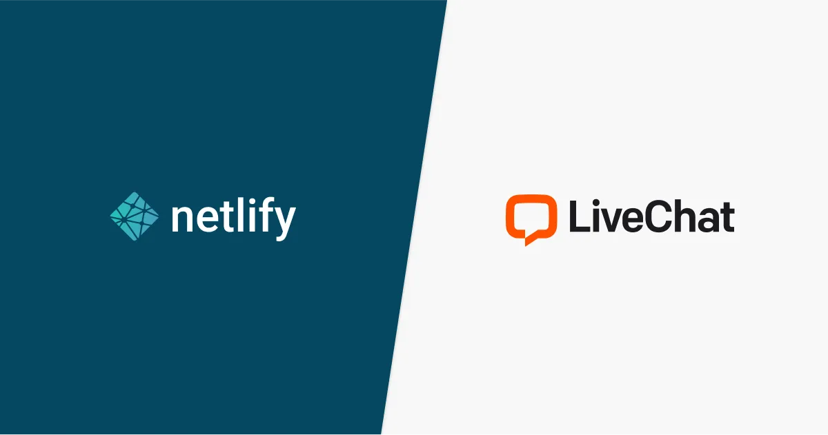 Netlify and LiveChat