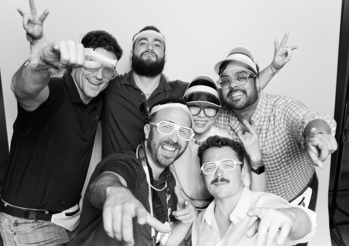 Group photo of smiling faces