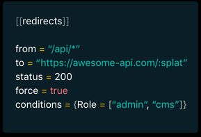 Redirect example